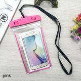 1Pcs Portable Phone Waterproof, Transparent Bag